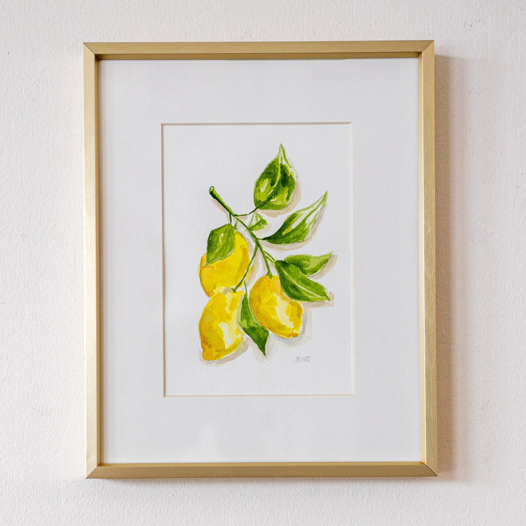 "Ordinary Beauty" in 8x10 Gold Frames - Lemons