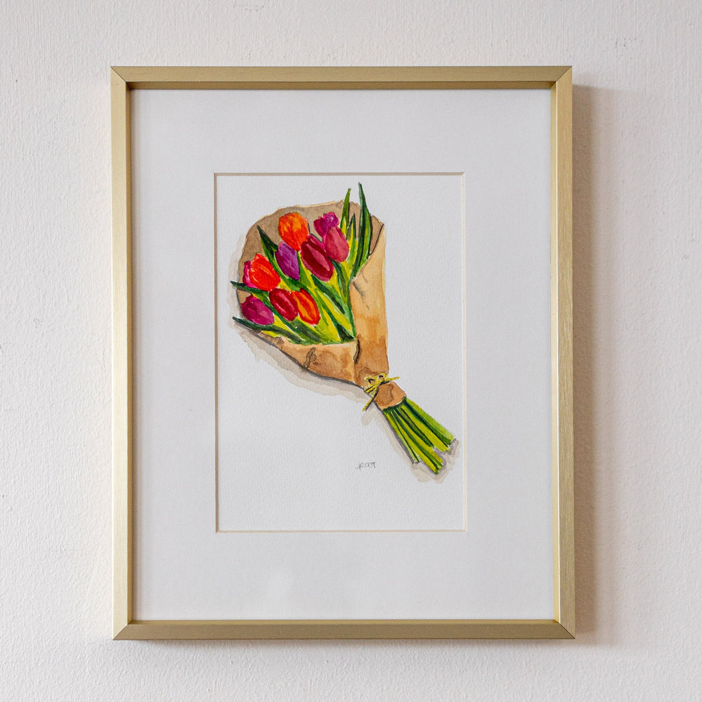 "Ordinary Beauty" in 8x10 Gold Frames - Bouquet