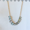 9 Flower Necklace in White