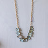9 Flower Necklace in White