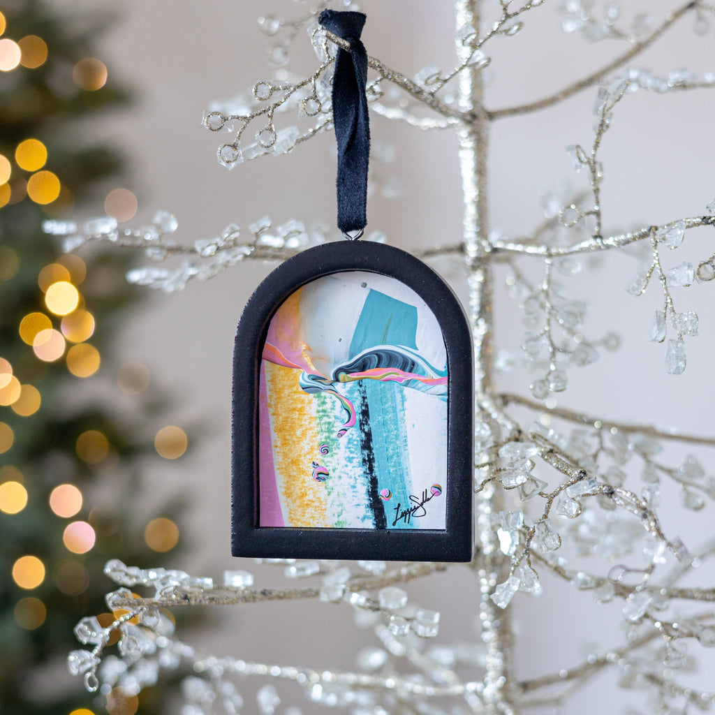 Jingle Bell Original Art Ornament - Riptide 3