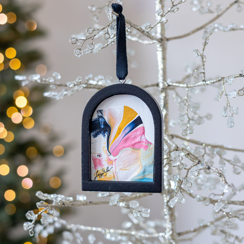 Jingle Bell Original Art Ornament - Riptide 2