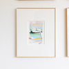 "Joyful Connections" Original Art Framed in 11x14 Aluminum Brass - Horizon Greens