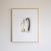 "Joyful Connections" Original Art Framed in 11x14 Aluminum Brass - Confetti with Flip
