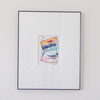 "Joyful Connections" Original Art Framed in 16x20 Aluminum Black - Stacked and Striped