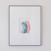 "Joyful Connections" Original Art Framed in 16x20 Aluminum Black - Upward Swish