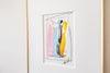 "Joyful Connections" Original Art Framed in 11x14 Aluminum Brass - Outlined Swish 2