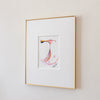 "Joyful Connections" Original Art Framed in 11x14 Aluminum Brass - Perfect Peach Swish