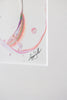 "Joyful Connections" Original Art Framed in 11x14 Aluminum Brass - Perfect Peach Swish