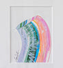 "Joyful Connections" Original Art Framed in 16x20 Aluminum Black - Upward Swish