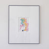 "Joyful Connections" Curated 4 Piece Gallery Wall in black 16x20 frames - Teal Visions