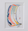 "Joyful Connections" Original Art Framed in 16x20 Aluminum Black - Flip Swish Coral Pop