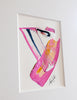 "Joyful Connections" Original Art Framed in 11x14 Aluminum Brass - Think Pink