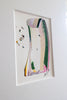 "Joyful Connections" Original Art Framed in 11x14 Aluminum Brass - Confetti with Flip