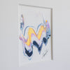 "Joyful Connections" Original Art Framed in 16x20 Aluminum Brass - Wavy Snowfall