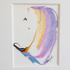"Joyful Connections" Original Art Framed in 16x20 Aluminum Brass - Lavender Swish 2