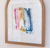 "Joy in Motion" in White Oak Arched Frame, 22"x29"