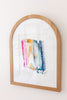 "Joy in Motion" in White Oak Arched Frame, 22"x29"