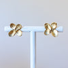 Hydrangea Bronze Post Earrings