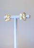 Hydrangea Bronze Post Earrings