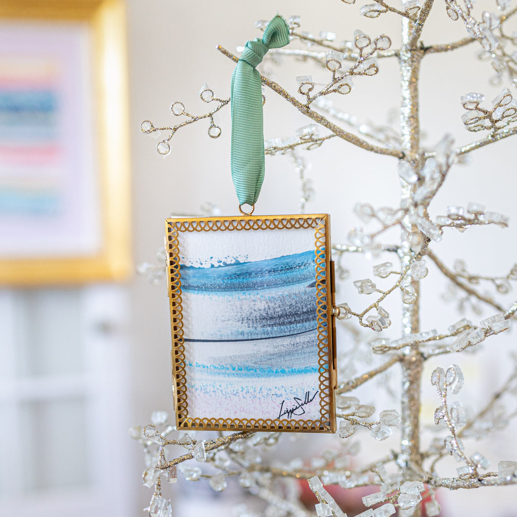 Merry & Bright XL Original Art Ornament #11