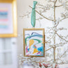 Merry & Bright XL Original Art Ornament #6