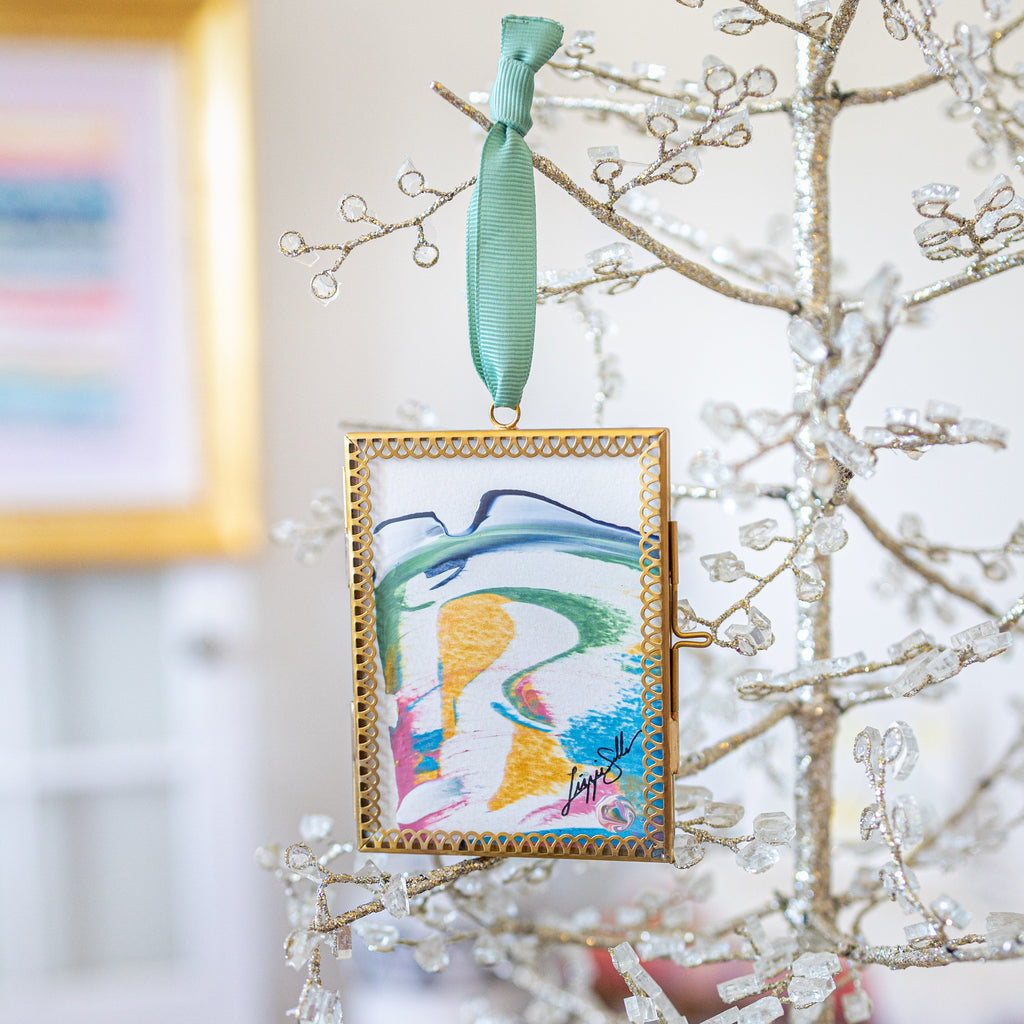 Merry & Bright XL Original Art Ornament #6