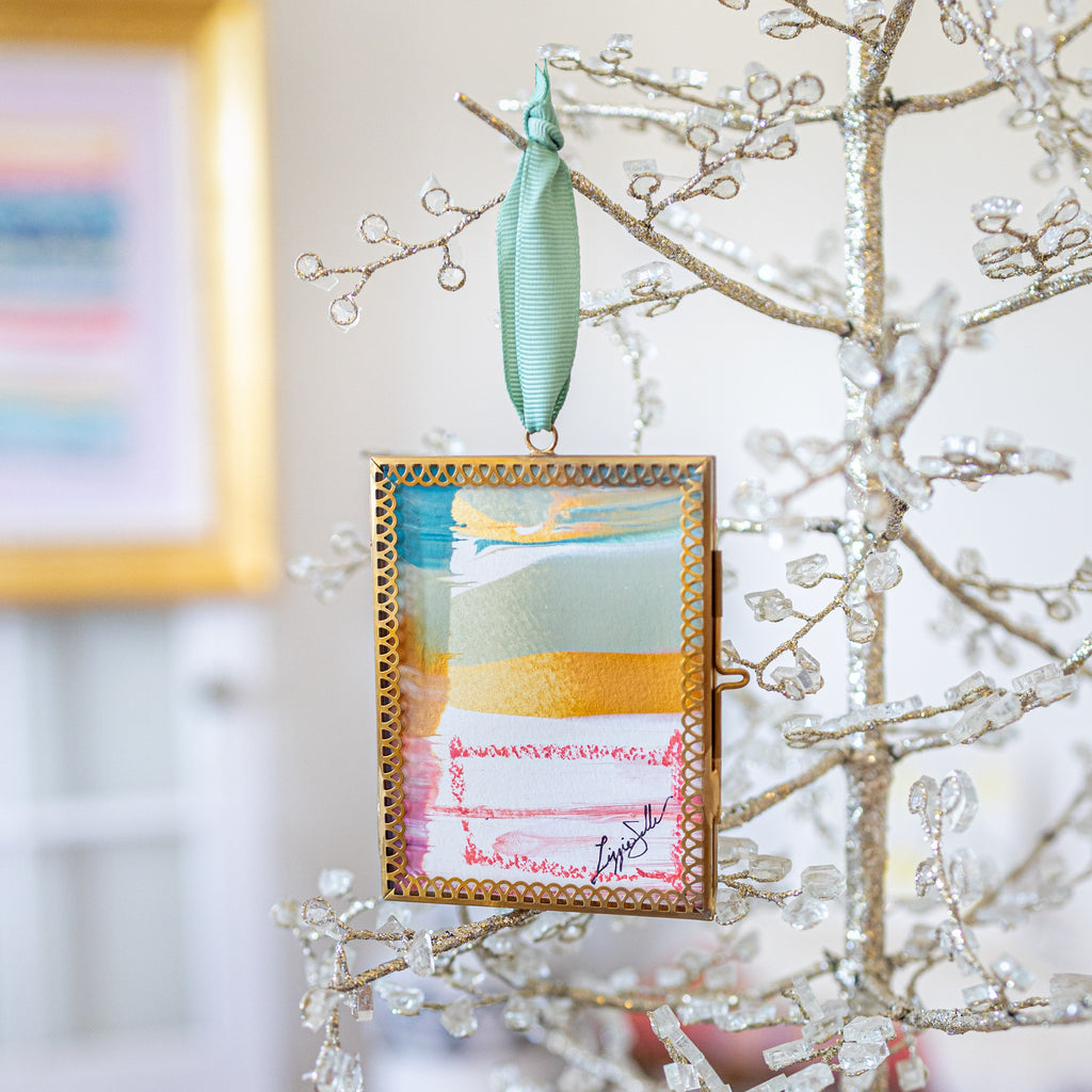 Merry & Bright XL Original Art Ornament #7