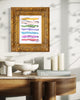 "Learning the Lines 4" 12"x15", Gold Vintage Frame