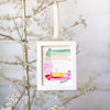 Let It Snow Original Art Ornament - Peppermint Candy Swish