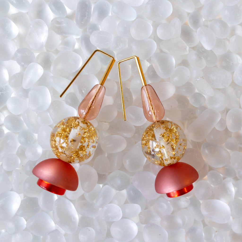 Bauhaus 209 Earrings Gold - One of a Kind