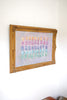 "Organized Chaos II" 45"x33" Original Artwork on Canvas in Vintage Chunky Frame