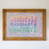 "Organized Chaos II" 45"x33" Original Artwork on Canvas in Vintage Chunky Frame