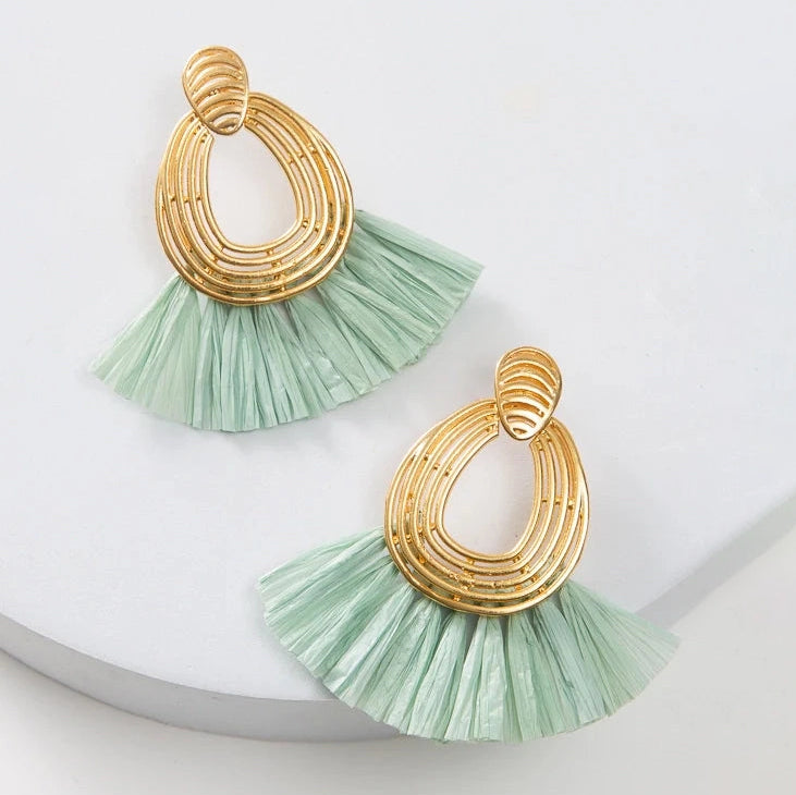 Luxe Raffia Earrings