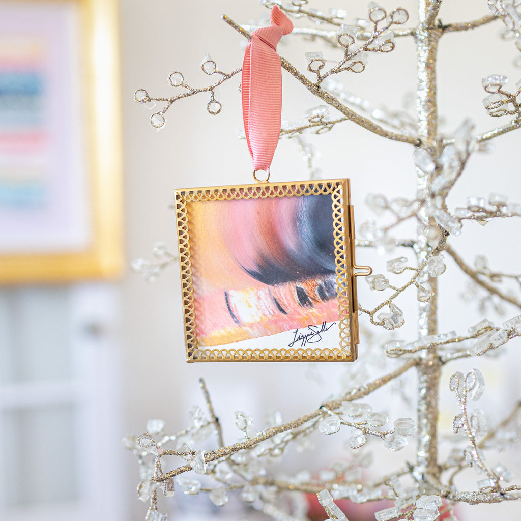 Merry & Bright Original Art Ornament #14