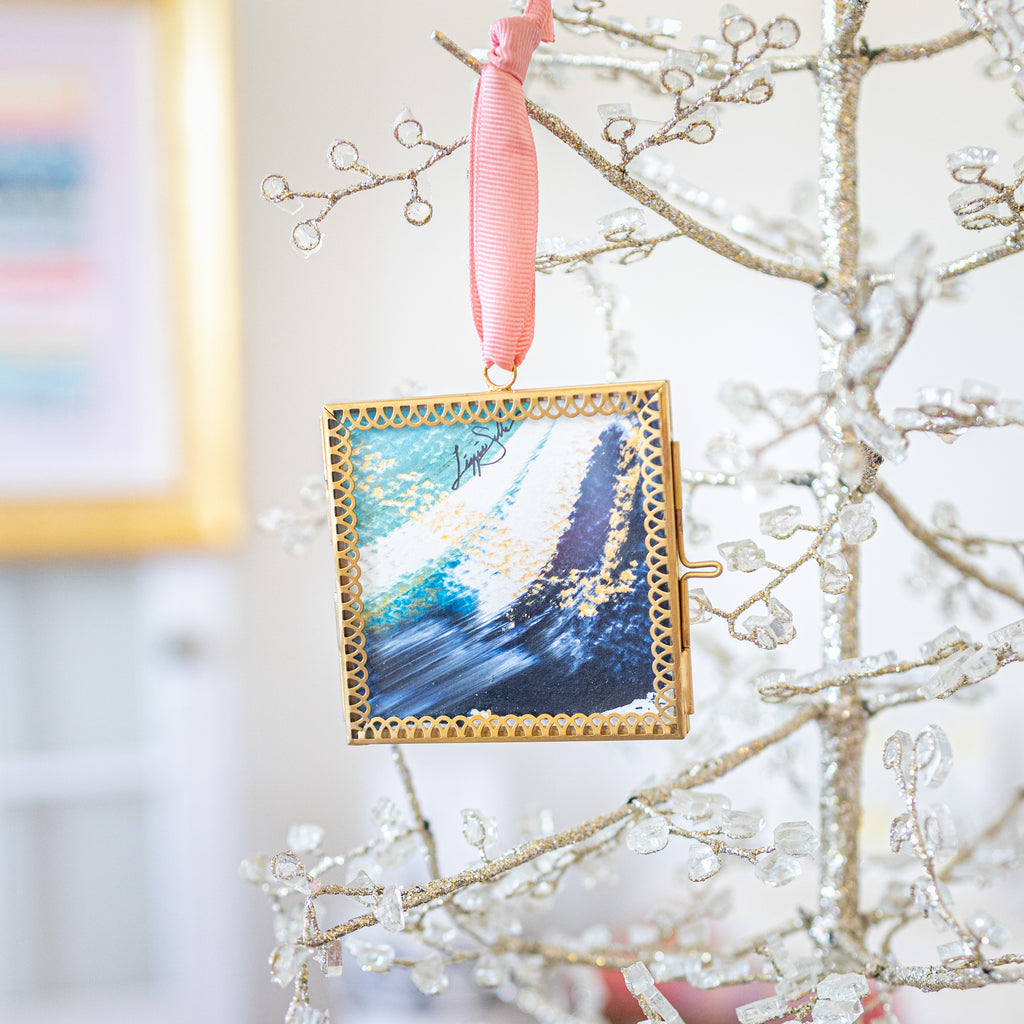 Merry & Bright Original Art Ornament #27