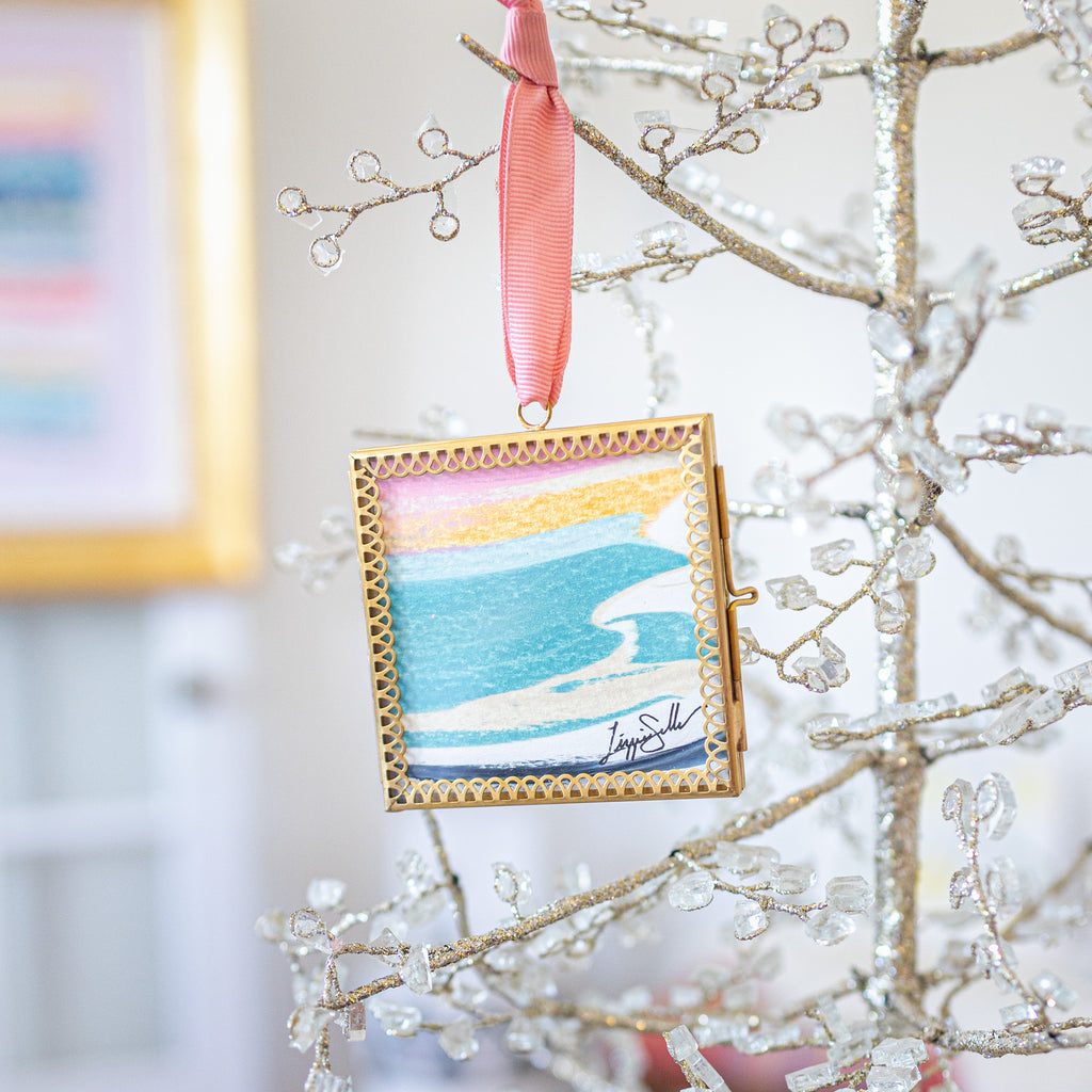 Merry & Bright Original Art Ornament #28