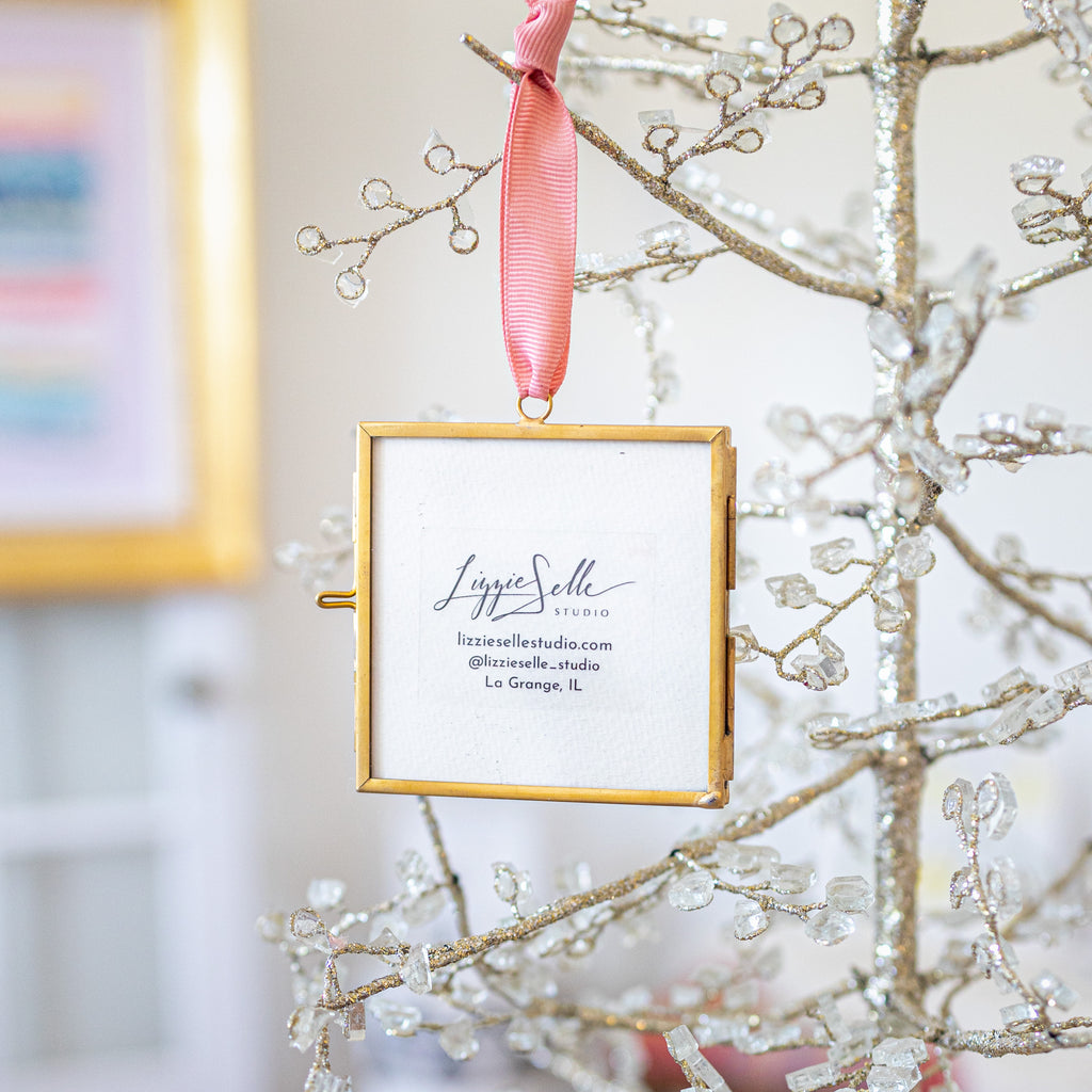 Merry & Bright Original Art Ornament #35