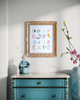 "Bright Spots 7" Original Art in Antique Champagne Gold Frame