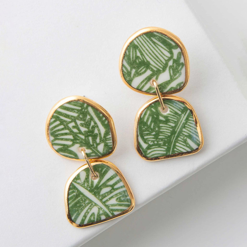 Porcelain Bungalow Earrings