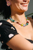 Doily Beaded & Embroidery Heart Earrings