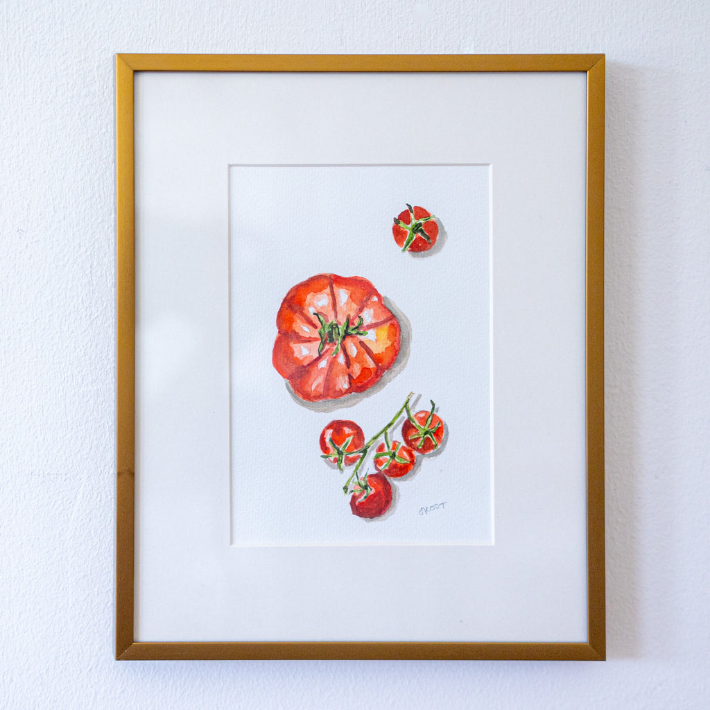 "Ordinary Beauty" in 8x10 Brass Frames - Tomatos