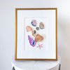 "Ordinary Beauty" in 8x10 Brass Frames - Sea Shells