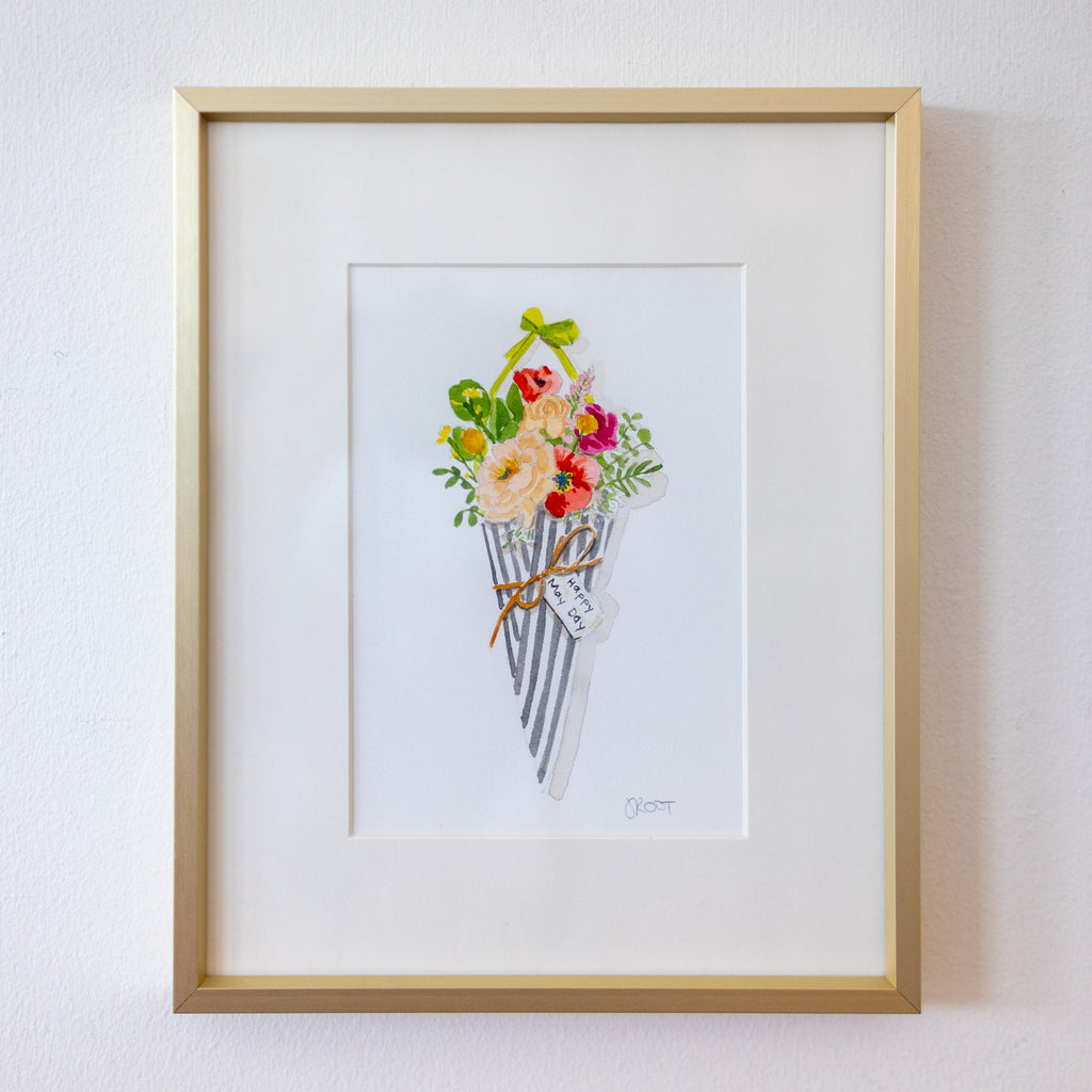 "Ordinary Beauty" in 8x10 Gold Frames - "Happy May Day"