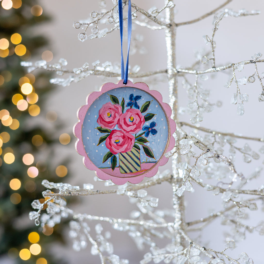 Scallop Floral Ornament #17