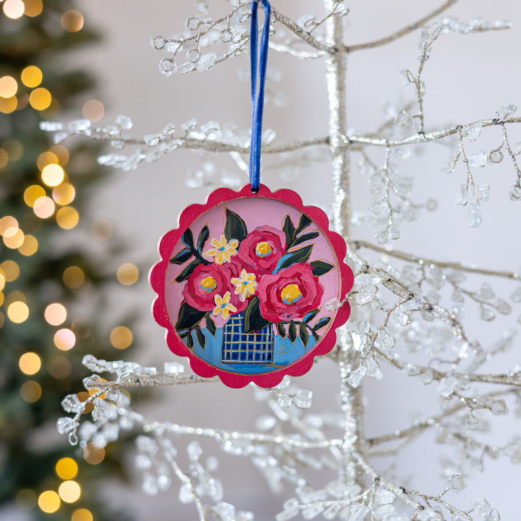 Scallop Floral Ornament #19