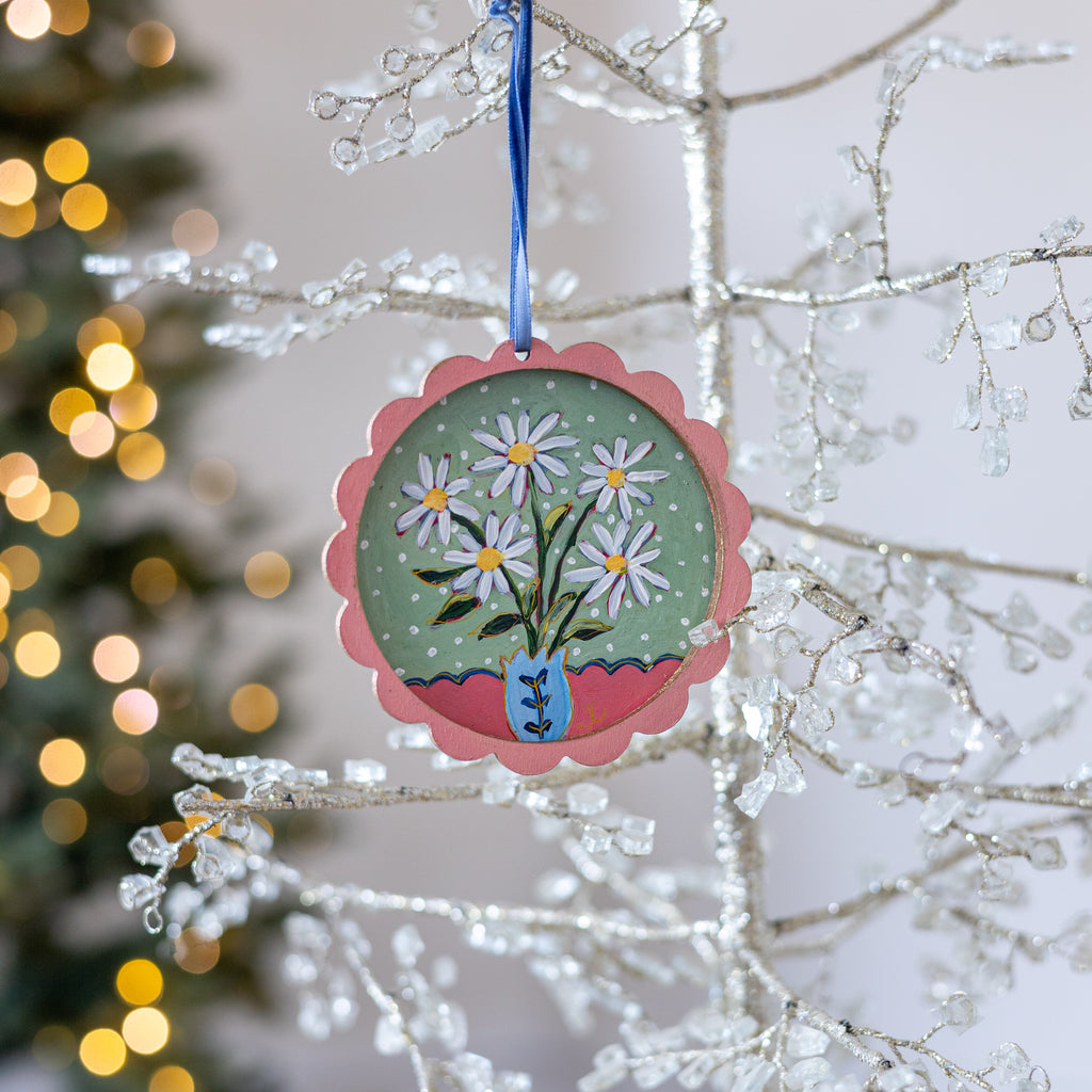 Scallop Floral Ornament #22