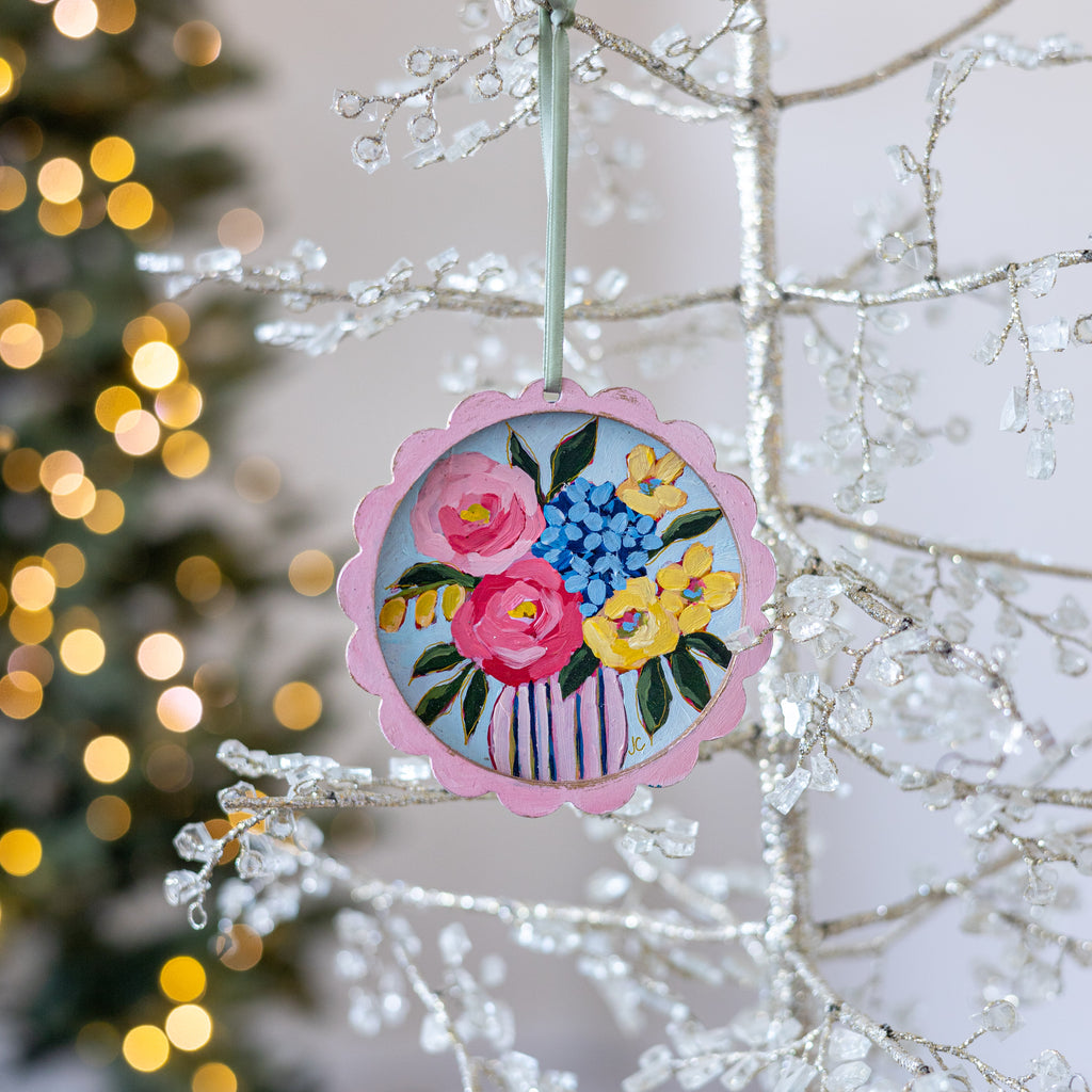 Scallop Floral Ornament #3