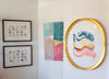 "Joy in Motion" Original Painting in Custom Gold Oval Frame 16"x20"