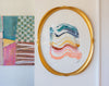 "Joy in Motion" Original Painting in Custom Gold Oval Frame 16"x20"